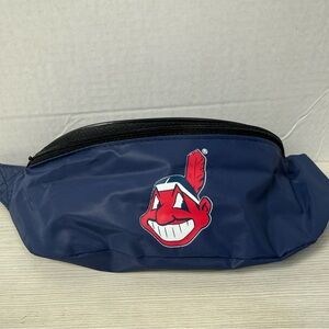 1990s Game Promo Cleveland Indians Navy Chief Wahoo logo Fanny pack belt bag